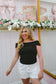 Porter Polka Dot Off Shoulder Top - Black