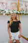 Porter Polka Dot Off Shoulder Top - Black