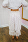 Faith Floral Lace Trim Pants - Ivory