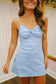 Willow Polka Dot Flare Active Romper - Blue
