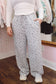 Riley Floral Lounge Pants - Heather Grey