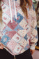 Haven Patchwork Quilted Hoodie - Blue Multi