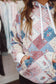 Haven Patchwork Quilted Hoodie - Blue Multi