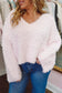 Gina Fuzzy Sweater - Pink