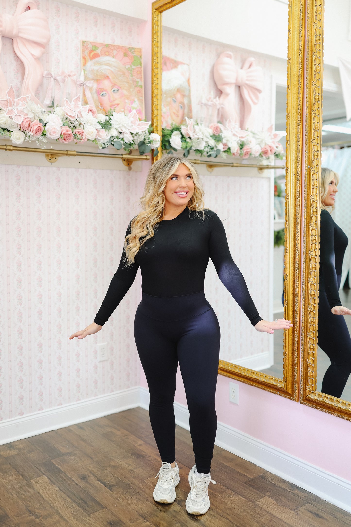 Maycie High-Rise Leggings - Black