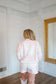 Kathleen Patchwork Quilted Mock Neck Short Set - Pink
