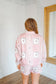 Mckinley Quilted Floral Patchwork Sweatshirt & Shorts Set - Pink