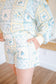 Darcie Patchwork Quilted Floral Lounge Set - Blue