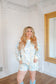Darcie Patchwork Quilted Floral Lounge Set - Blue
