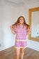 April Pink Petal Short Set - Pink