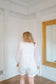 Lane Ruffled Bubble Sleeve Romper - Ivory