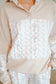 Nina Vintage Floral Quilted Short Set - Tan