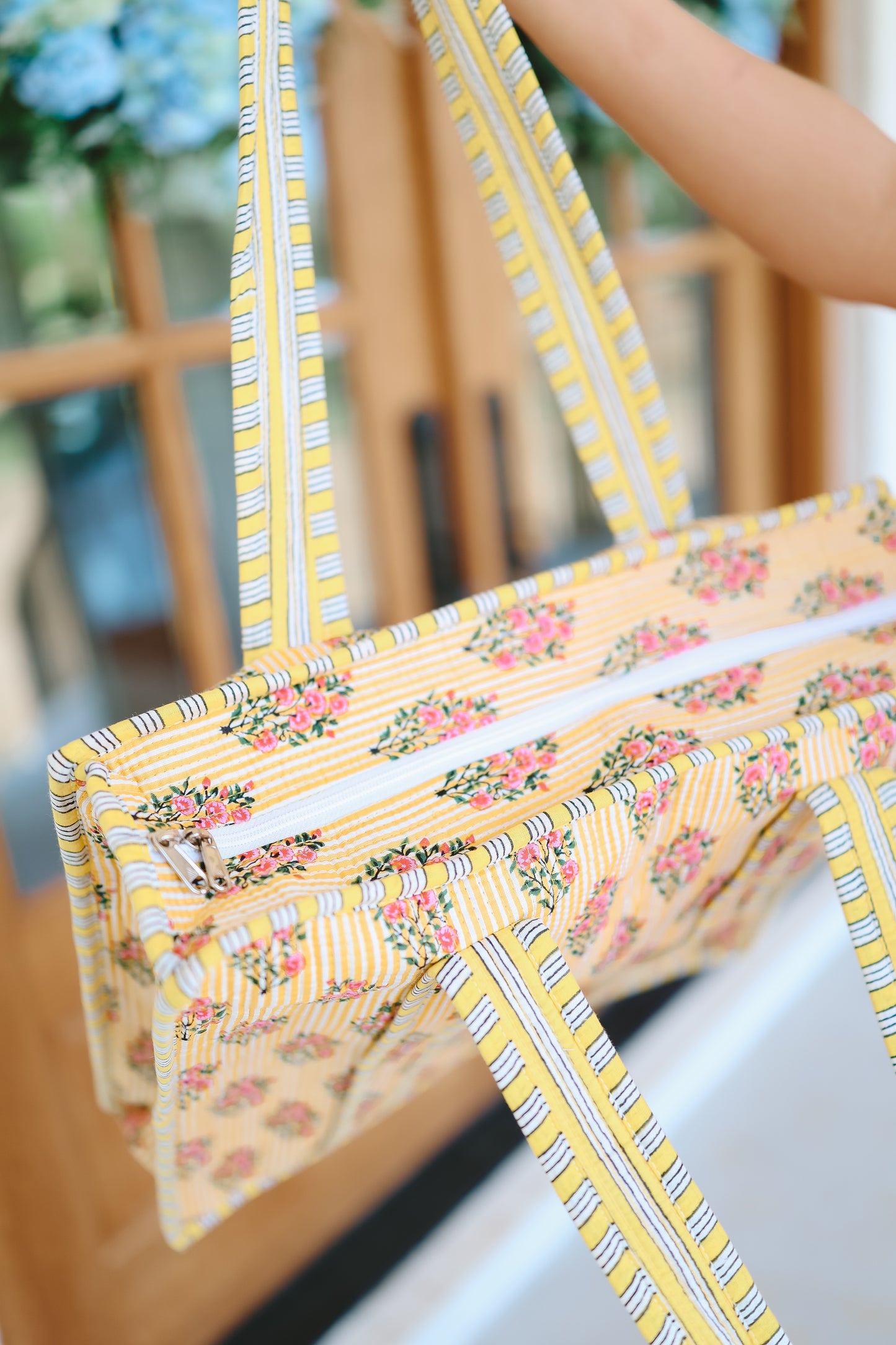 Wrenlee Floral Tote Bag - Yellow