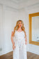 Ashley Stripe Floral Denim Jumpsuit - Off White