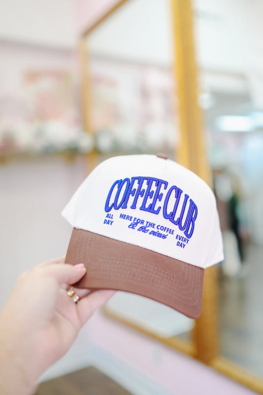 Coffee Club Trucker Hat - Brown