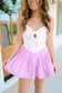 Alisa Floral Bow Romper - Lavender