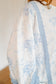 Aviana Vintage Floral Lace Patchwork Pullover - Blue