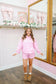 Carleigh Teddy Bear Quilt Print Short Set - Candy Pink