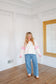 Kimmie Floral Collared Top - Pink