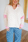 Kimmie Floral Collared Top - Pink