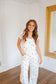 Kendra Polka Dot Overalls - Navy