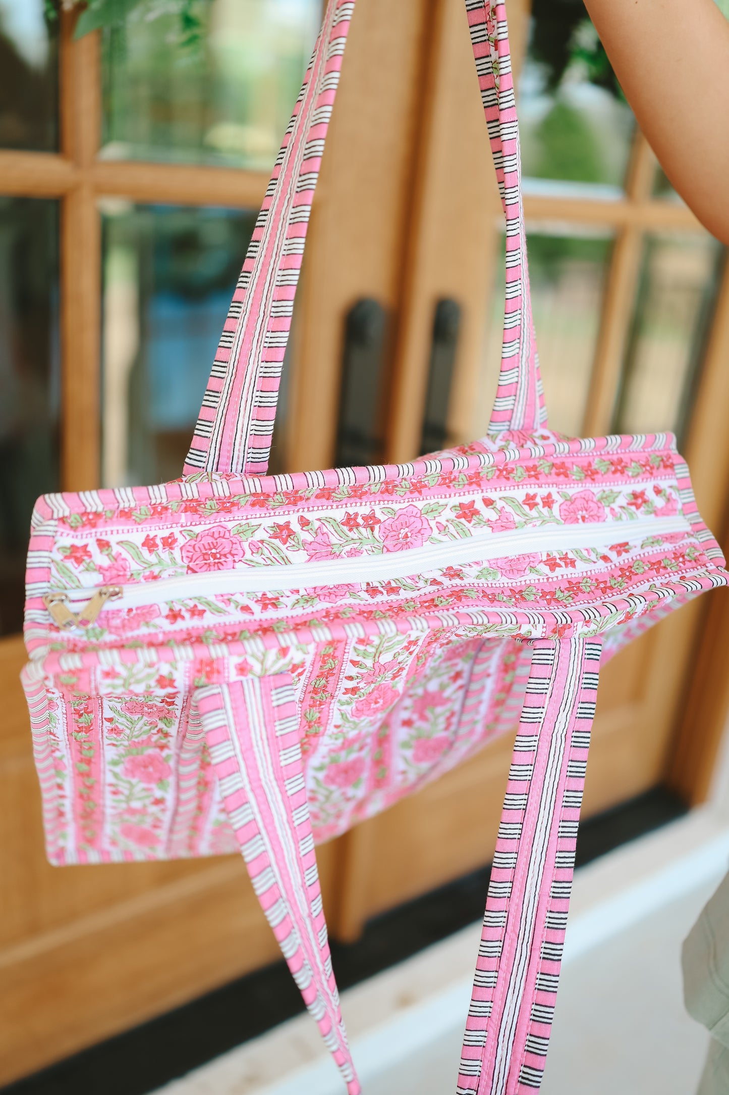 Ophelia Floral Tote Bag - Pink