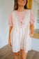 Cheyenne Floral Pleated Romper - Pink
