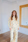 Willa Polka Dot Pant Set - Yellow/Blue