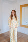 Willa Polka Dot Pant Set - Yellow/Blue