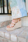 Joellen Espadrille Wedges - Beige