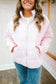 Darbie Striped Lightweight Quilted Jacket - Pink/White