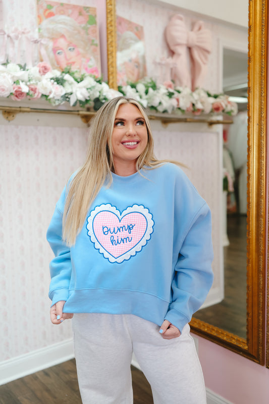 Dump Him Sweatshirt - Light Blue