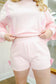 Kim Striped Bow Short Set - Pink