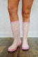 Devin Floral Rainboots - Pink