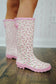 Devin Floral Rainboots - Pink