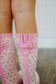 Devin Floral Rainboots - Pink