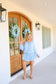 Kaycey Chiffon Dress - Baby Blue