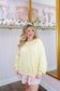 Lisa Embroidered Lace Bow Pullover - Light Yellow