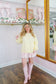 Lisa Embroidered Lace Bow Pullover - Light Yellow