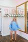Gloria Half-Zip Short Set - Blue