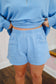 Gloria Half-Zip Short Set - Blue