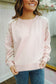 Raya Vintage Patchwork Pullover - Light Pink