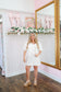 Amber Floral Denim Dress - Off White