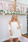 Amber Floral Denim Dress - Off White