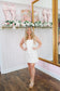 Amber Floral Denim Dress - Off White