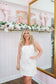 Amber Floral Denim Dress - Off White