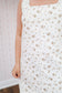 Amber Floral Denim Dress - Off White