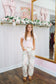 Ashlyn Multi Floral Patchwork Pants - Ivory