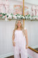 Selena Floral Stripe Jumpsuit - Pink
