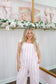 Selena Floral Stripe Jumpsuit - Pink